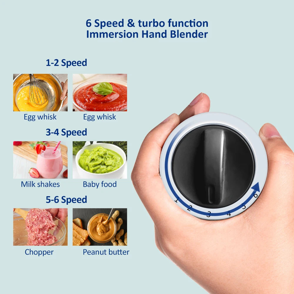 Biolomix 1200W Five In One Immersion Hand Blender Kit