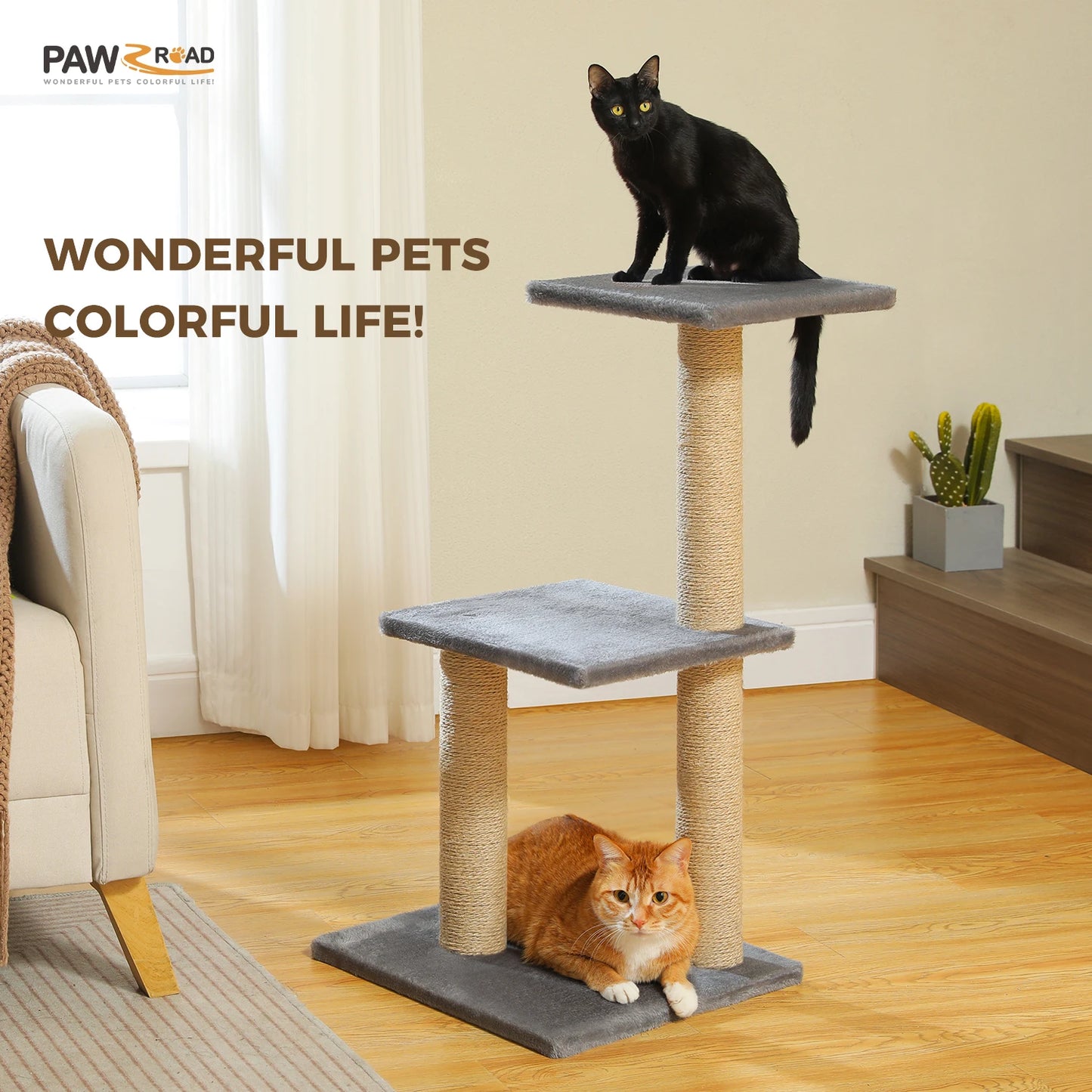 PAWZ Road Cat Tree Indoor 2 Styles Activity Tower Posts