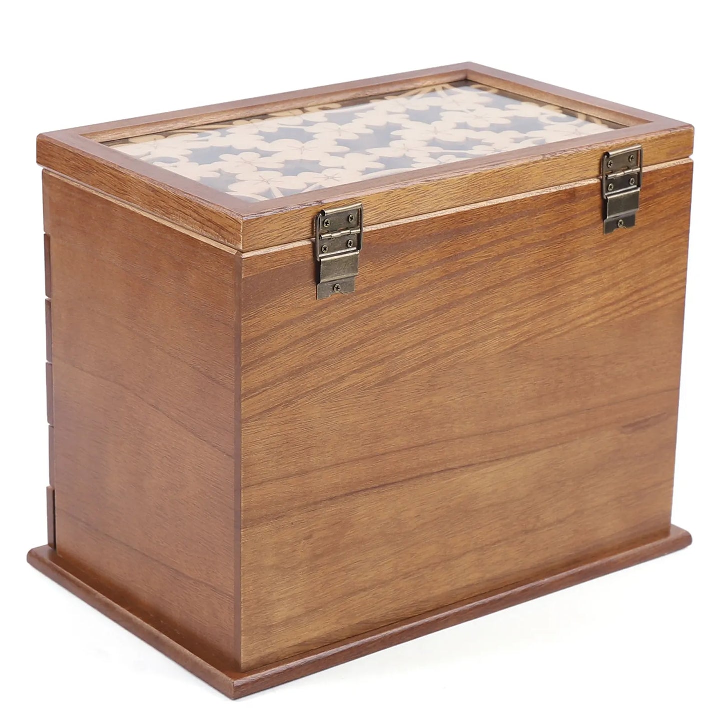 Sichuan Wooden Six Layer Jewelry Storage Box With Lid