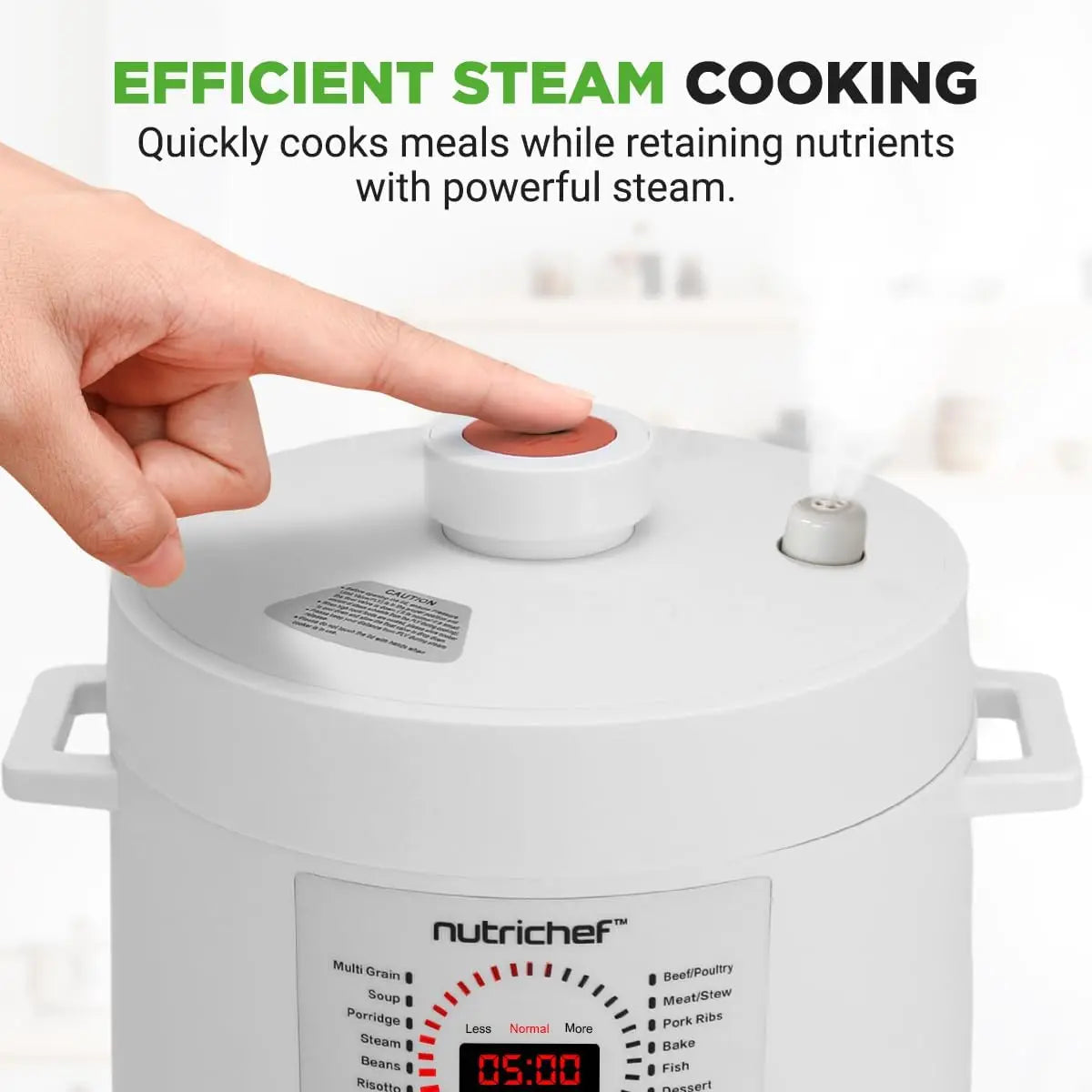 Iosn Electric Pressure Cooker Digital 9 Function Countertop