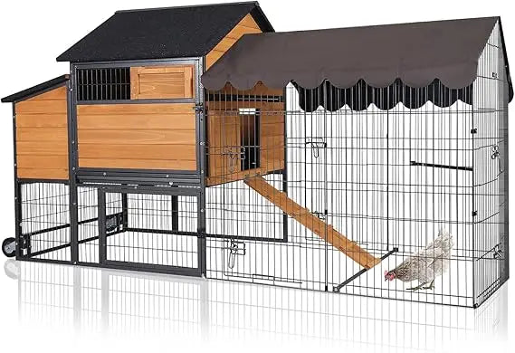 Tangxu Outdoor Chicken Coop With Wheels Nesting Box