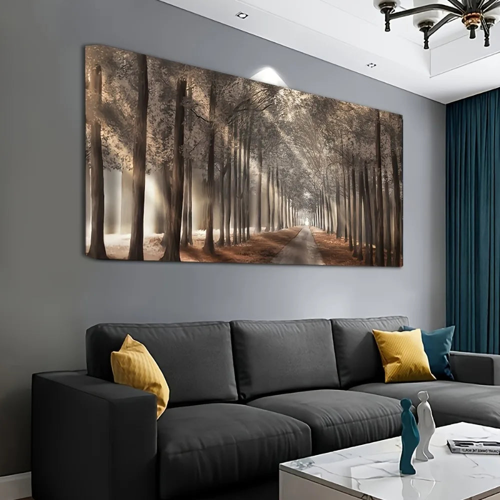 Hign Concerned Mountain Night Canvas Painting Scenic
