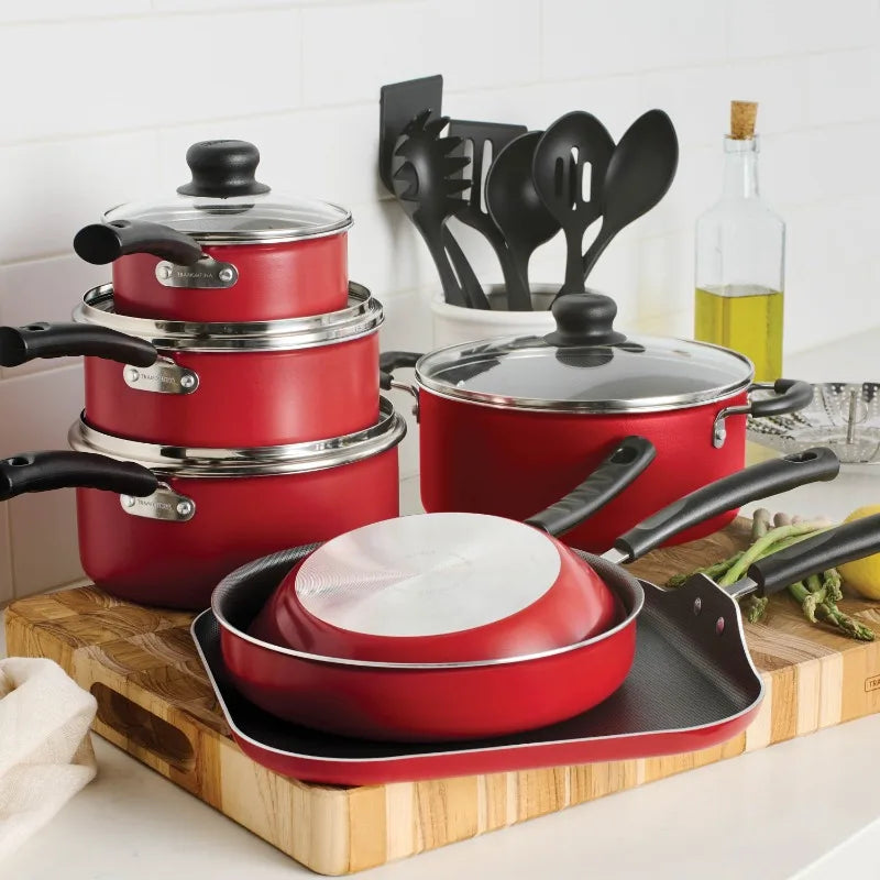 Tramontina Primaware 18 Piece Nonstick Cookware Set Durable