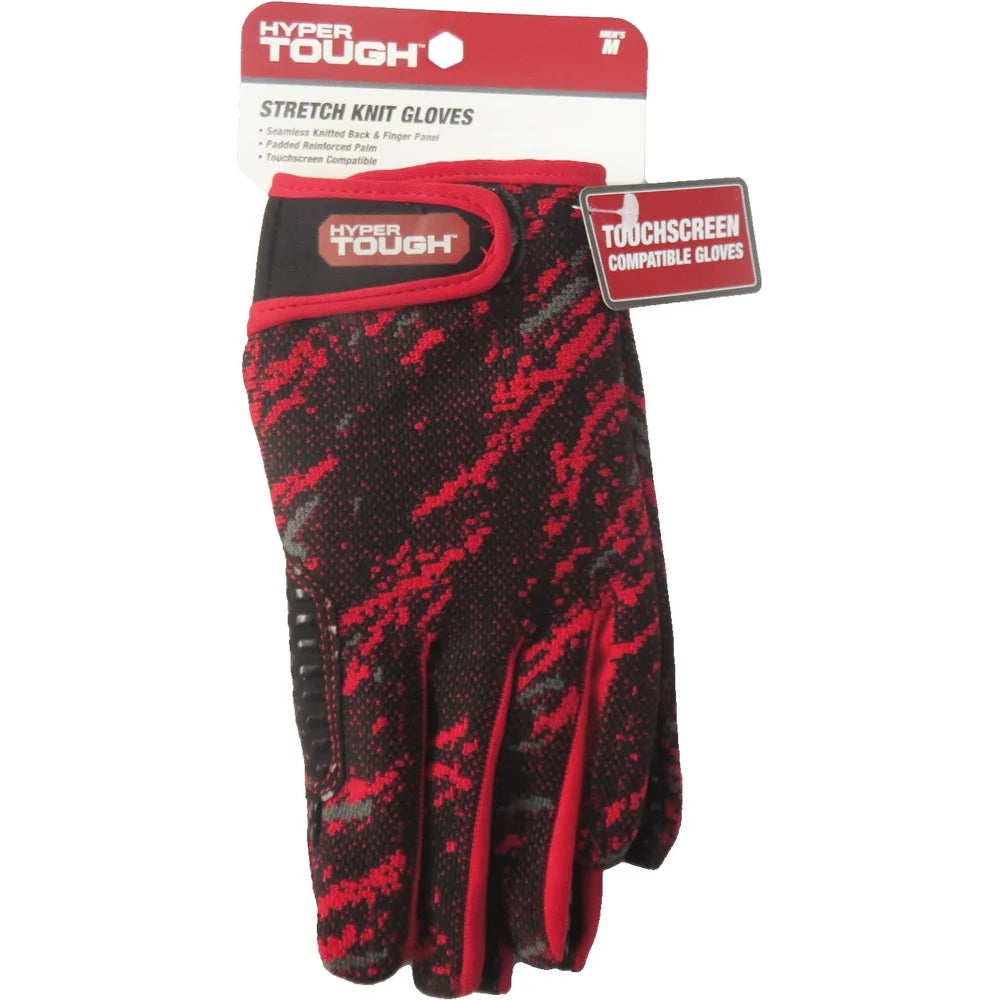 XMSJ Stretch Knit Work Gloves Non Slip Silicone Palm