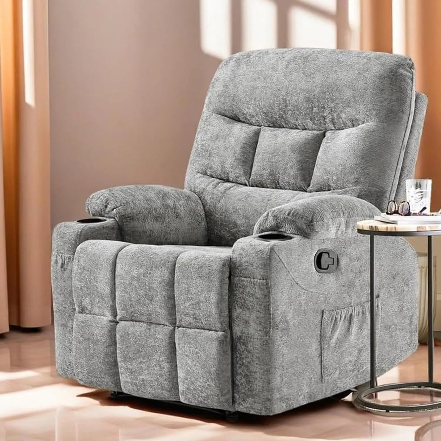 OEING Power Recliner Chair With Adjustable Backrest