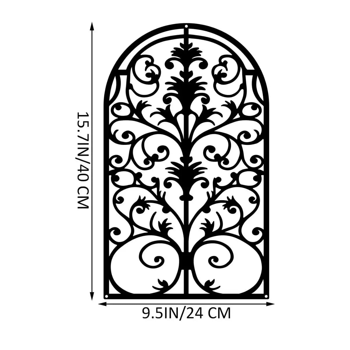 HELLOYOUNG European Style Iron Art Flower Window Decor