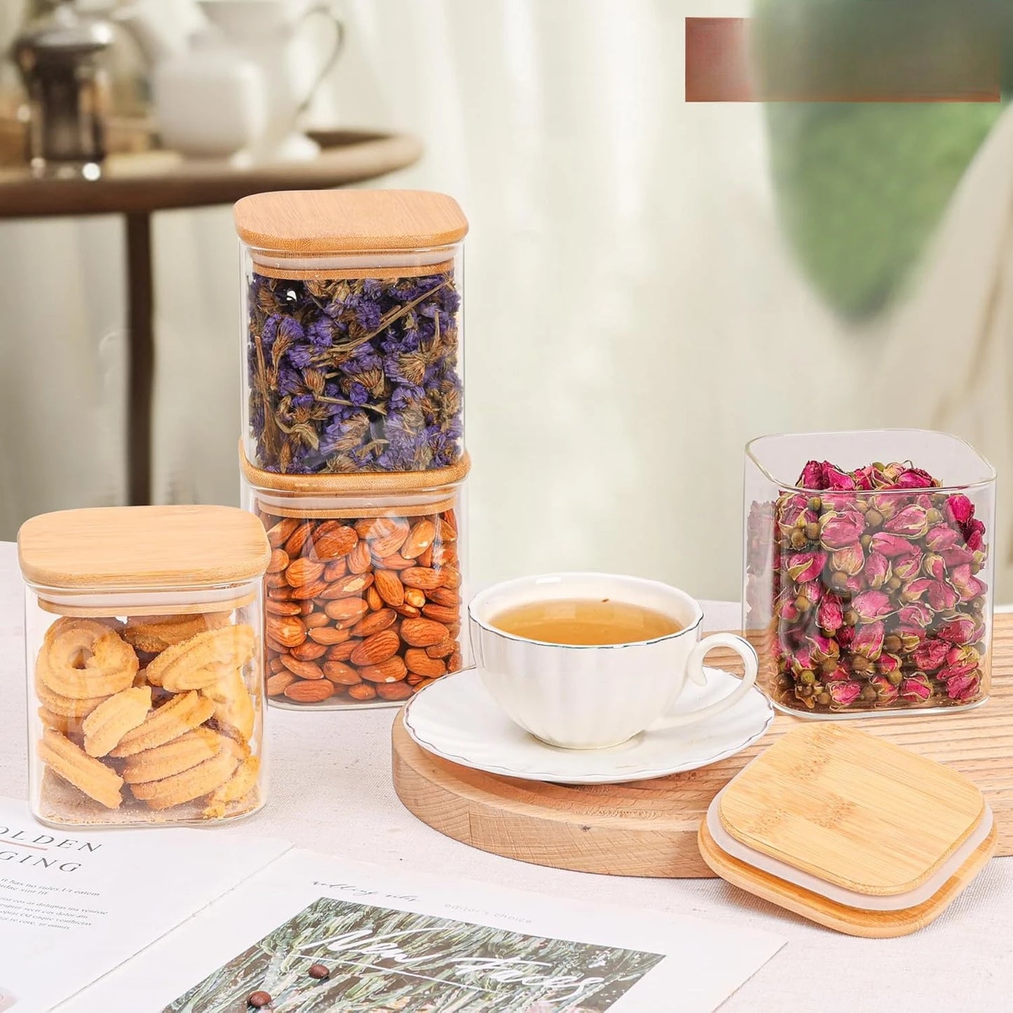 Hign Concerned Glass Storage Jars For Pantry Organization