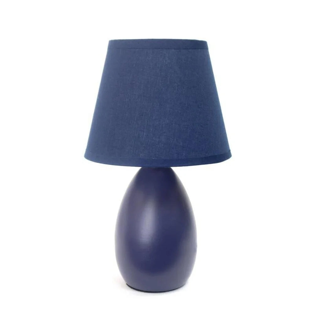 DUTRIEUX Ceramic Table Lamp Fabric Shade Candelabra Base