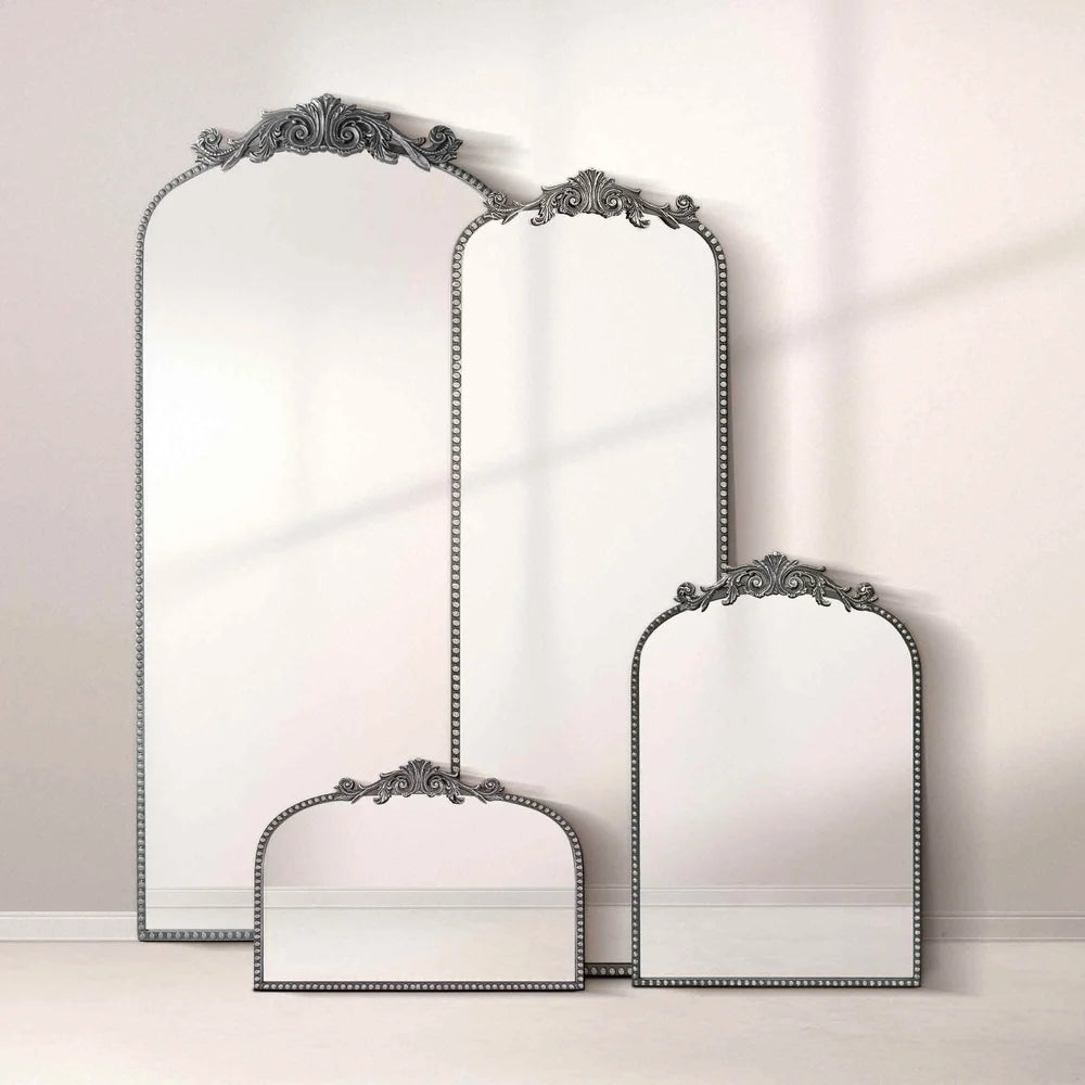 DUTRIEUX Elegant Filigree Arch Metal Wall Mirror Decor