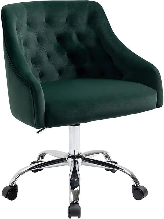 Feicheng Velvet Home Office Desk Chair Height Adjustable