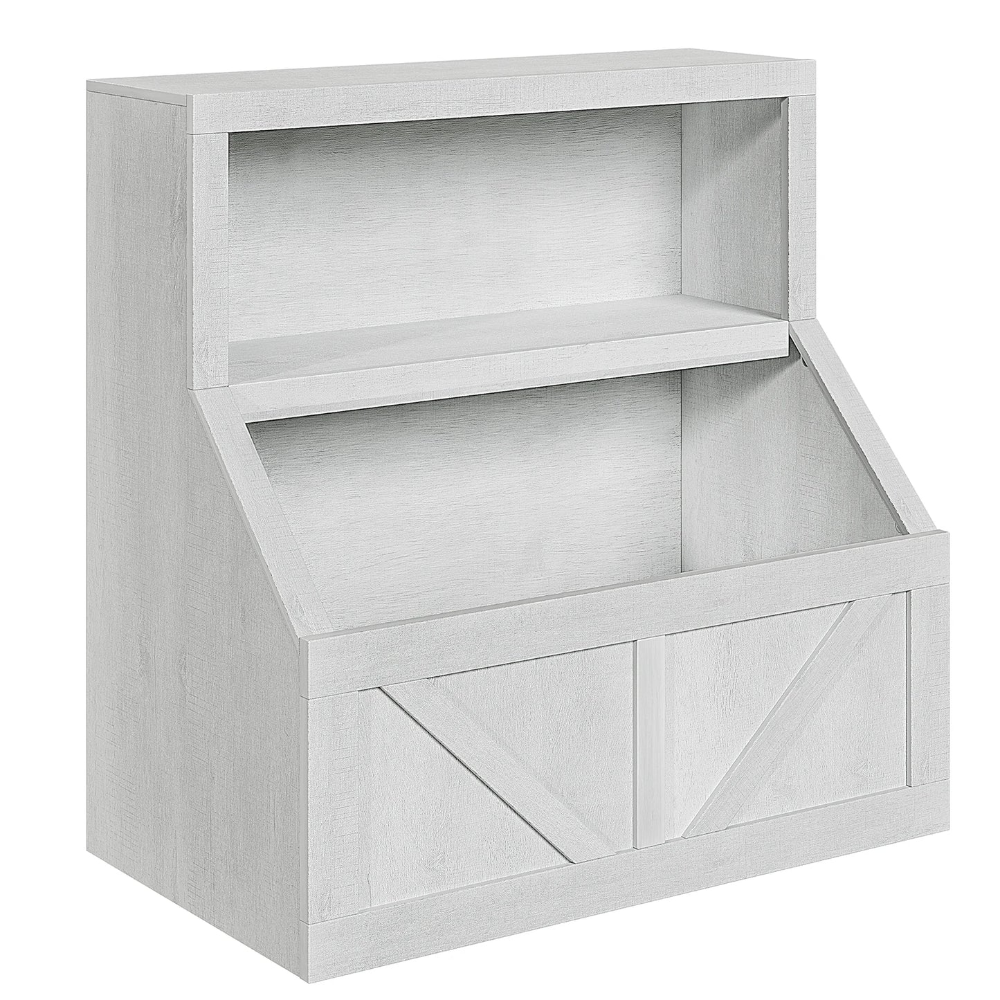 Kids Wooden Toy Storage Organizer With Cubby Bookshelf