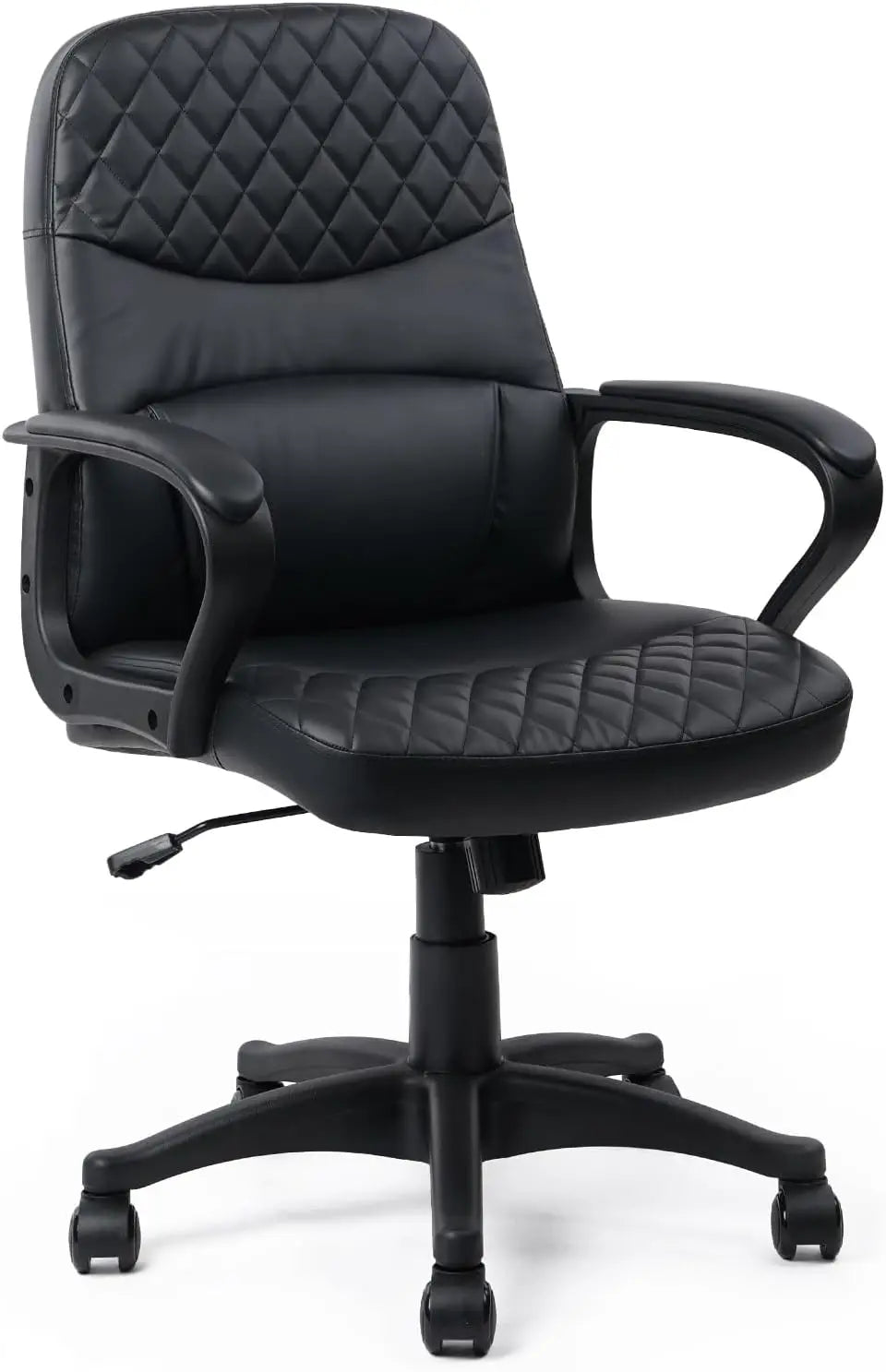 High Concerned Leather Office Chair With Lumbar Support