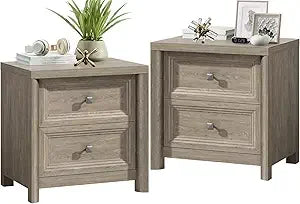 XUYUAN Farmhouse Night Stands Set of 2 with Drawers