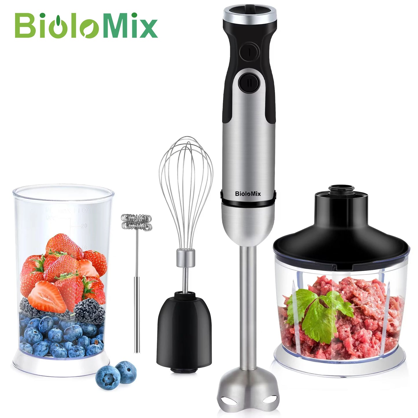 Biolomix 1200W Five In One Immersion Hand Blender Kit