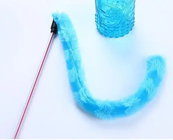 Guangdong Cat Stick Plush Toy Funny Interactive Feather Toy