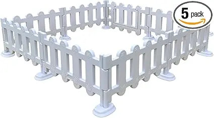 Soft Play Plastic Picket Fence Panels for Decor and Parties