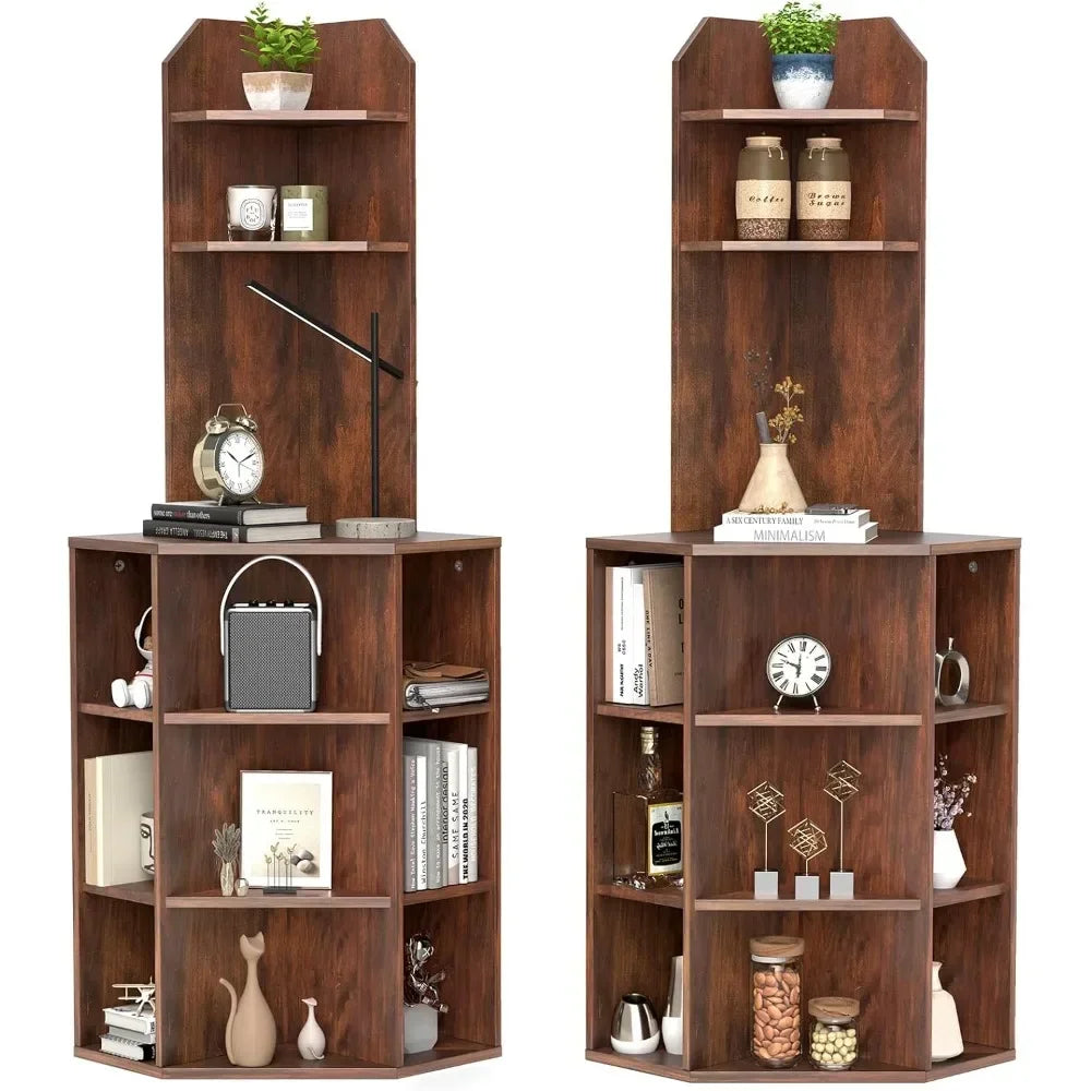Charge Unit Corner Shelf With Charging USB Ports Outlets
