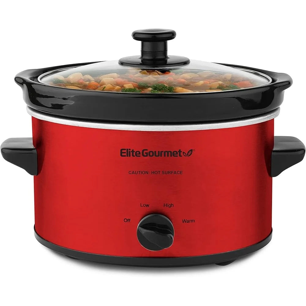XMSJ Electric Oval Slow Cooker With Adjustable Temperature