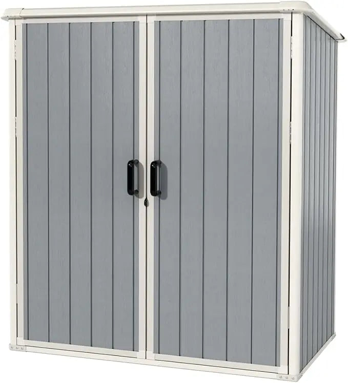 Resin Outdoor Storage Shed With Floor And Lockable Door