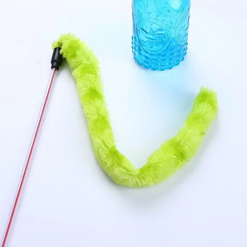 Guangdong Cat Stick Plush Toy Funny Interactive Feather Toy