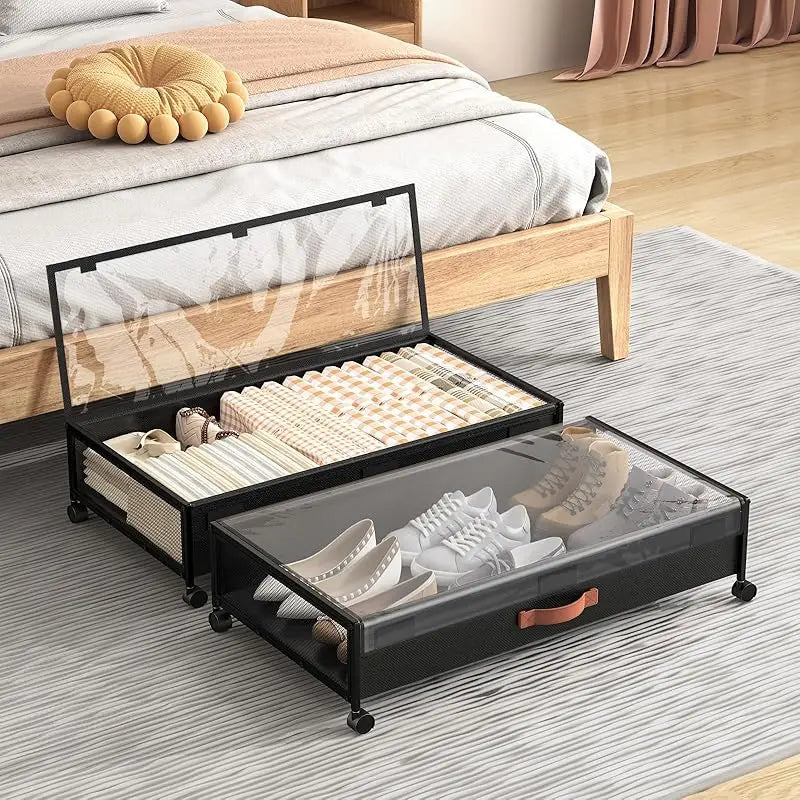 NONECN Under Bed Storage Drawers With Wheels For Dorm Essentials
