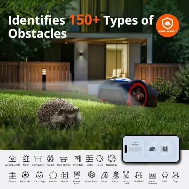 Segway I110N Robot Lawn Mower Perimeter Wire Free Mapping