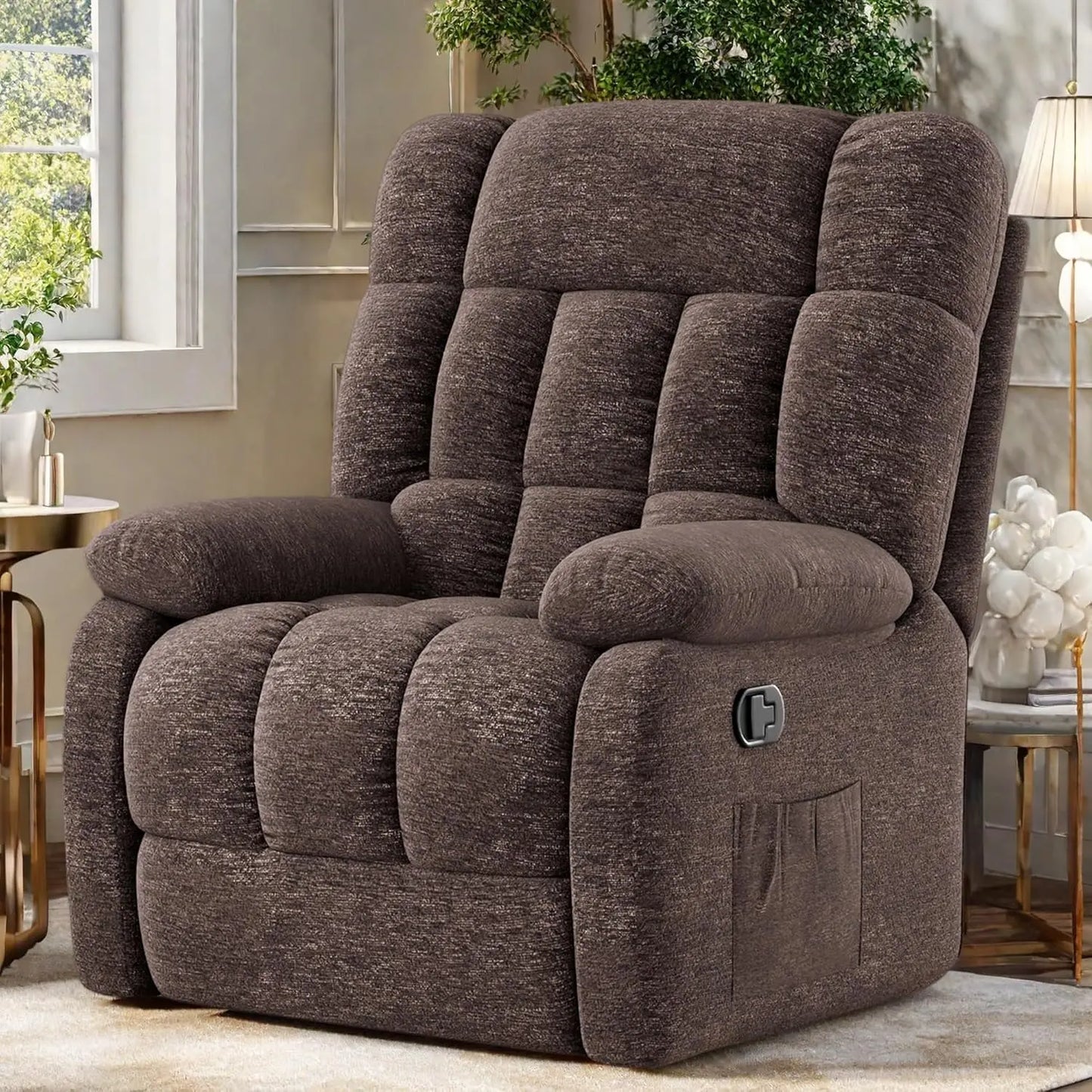 OEING Power Recliner Chair With Adjustable Backrest