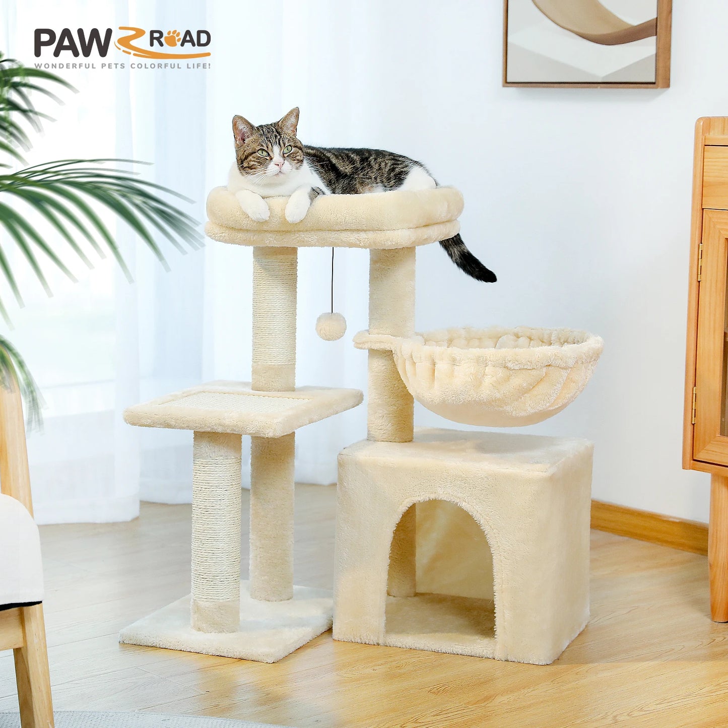 PAWZ Road Cat Tree Indoor 2 Styles Activity Tower Posts