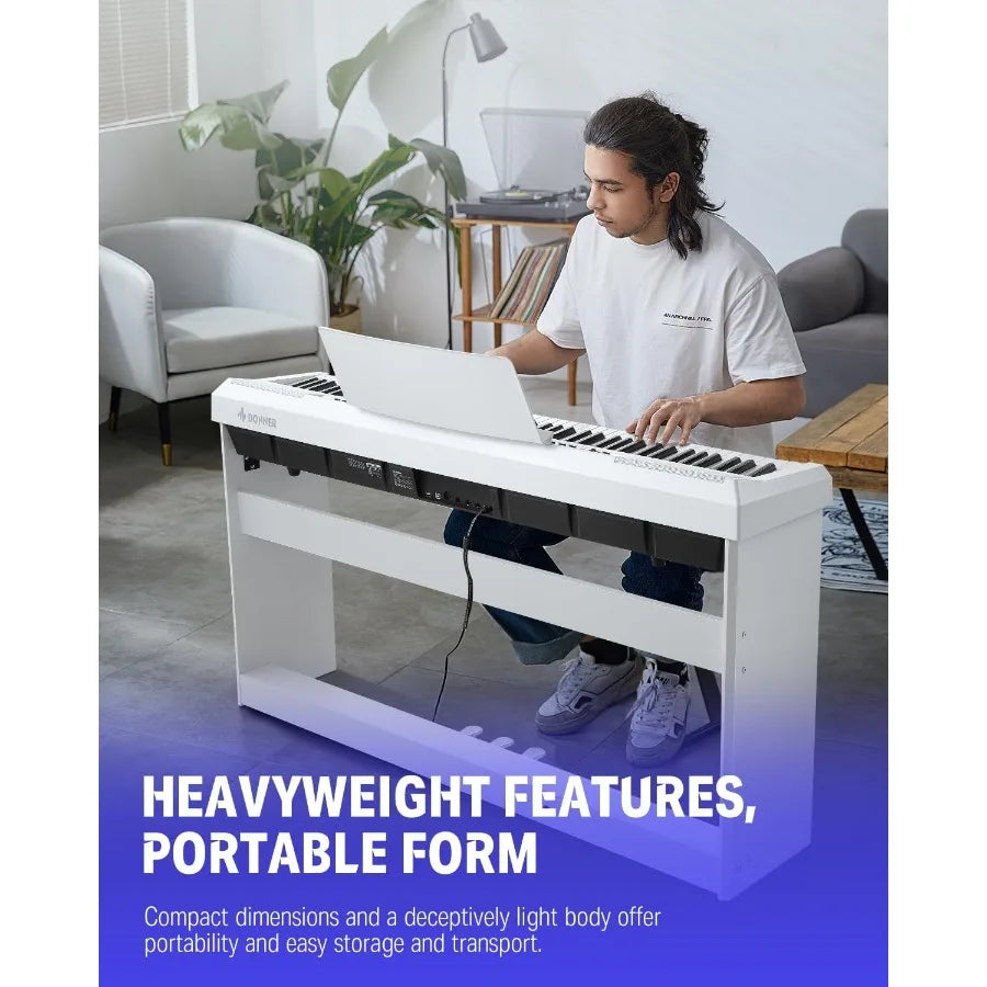 SHXI Donner DEP20 88 Key Weighted Digital Piano With Stand