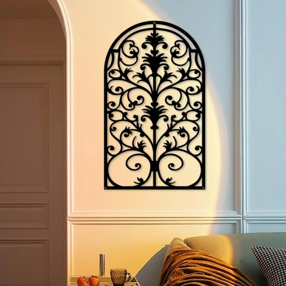 HELLOYOUNG European Style Iron Art Flower Window Decor
