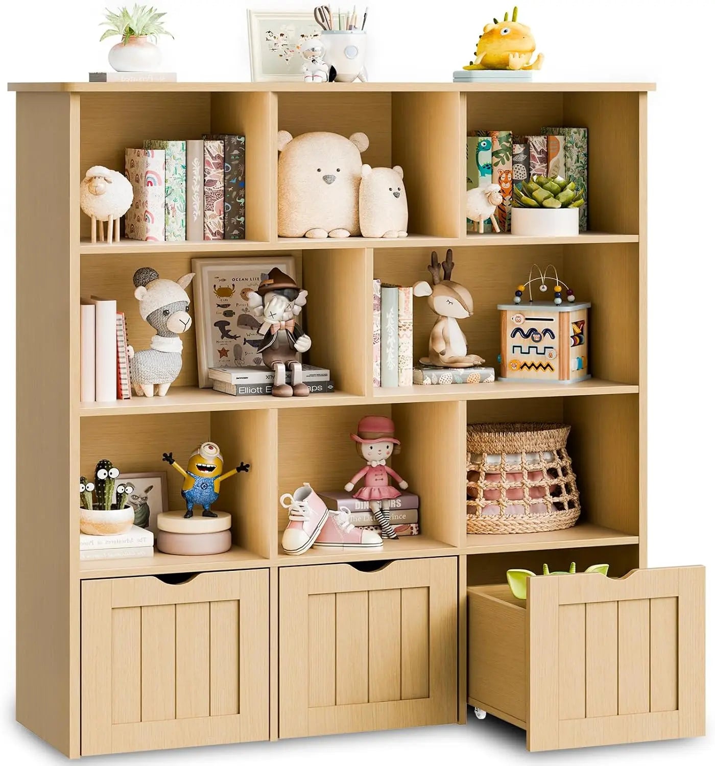 GUANGBAI Toy Storage Organizer With Movable Drawers