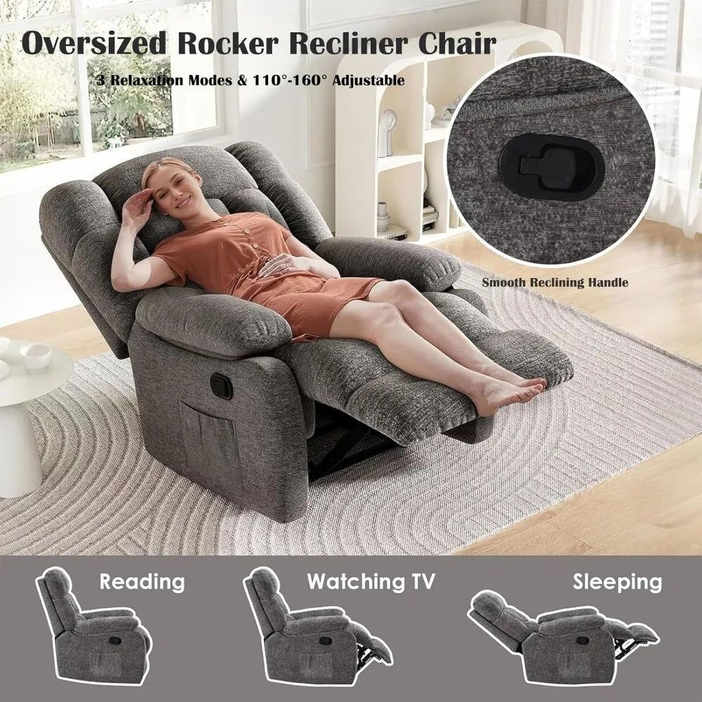 OEING Power Recliner Chair With Adjustable Backrest