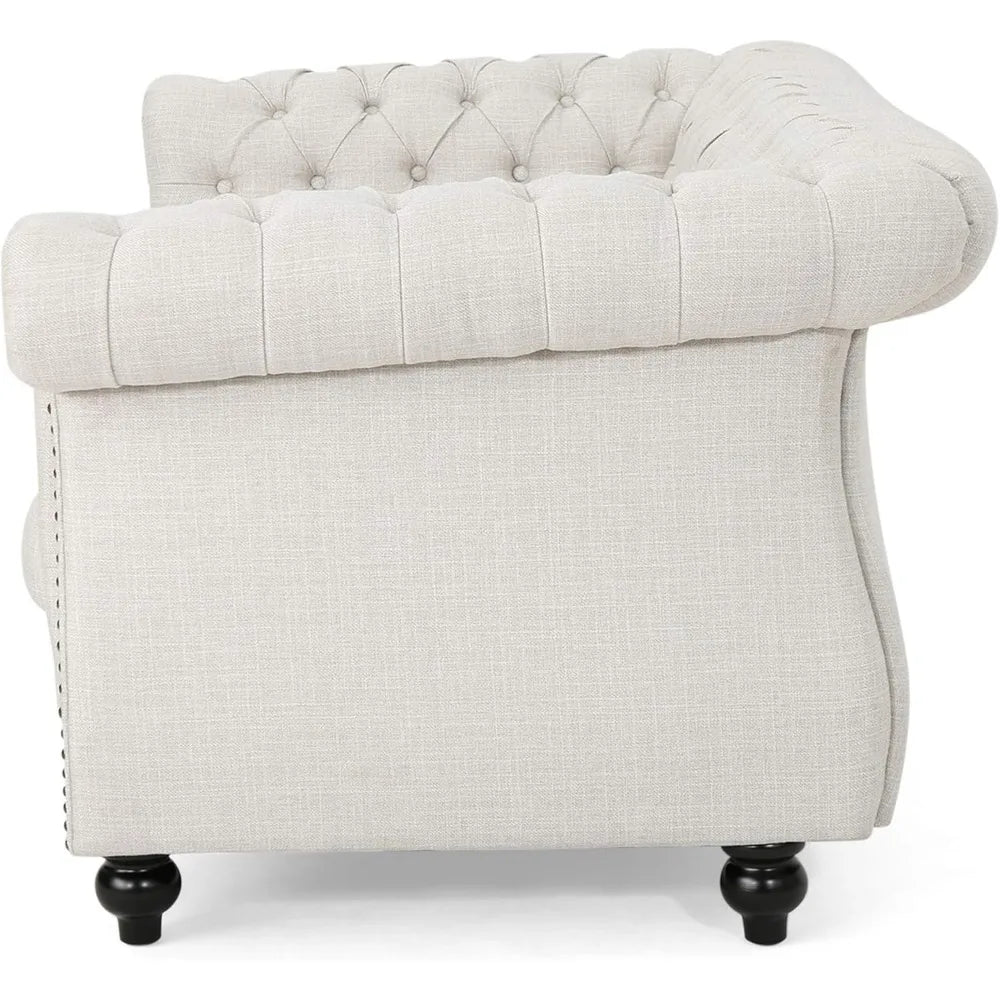 XMSJ Karen Traditional Chesterfield Loveseat Sofa Set