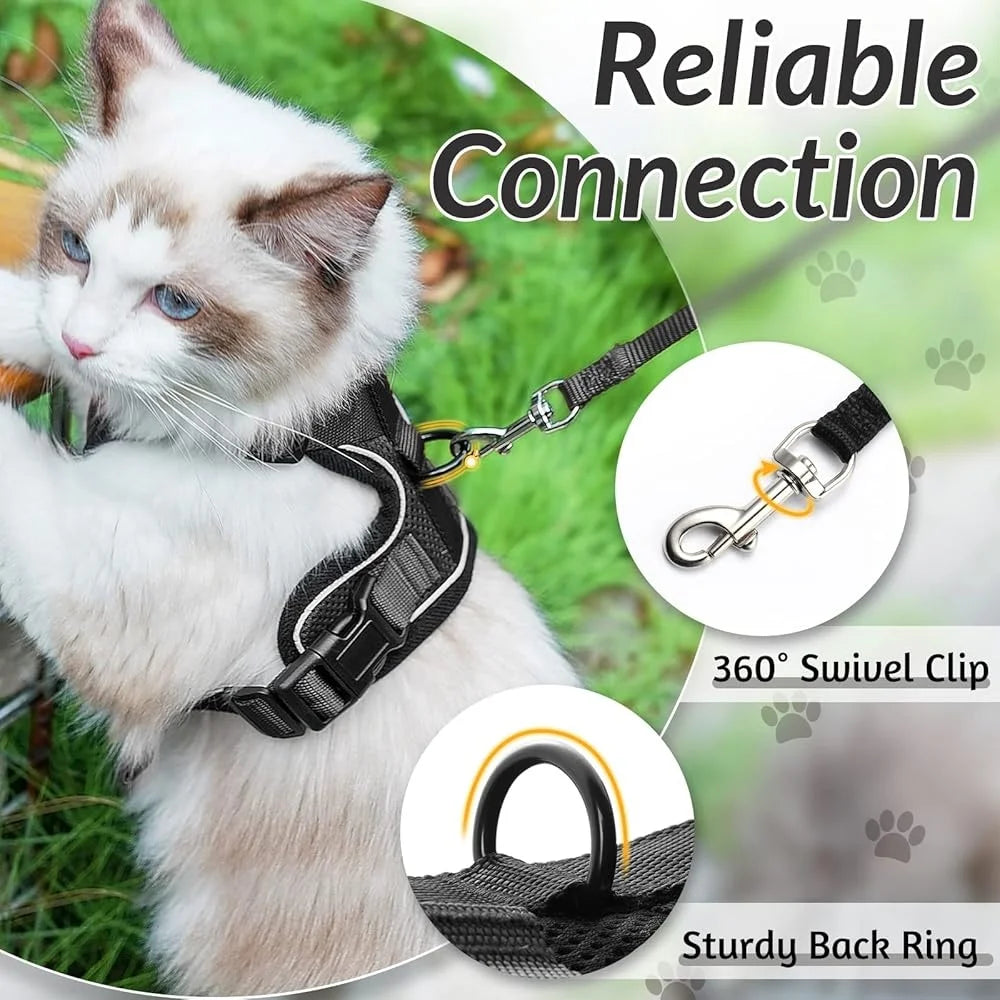 Fujian Escape Proof Cat Harness and Leash Adjustable Vest