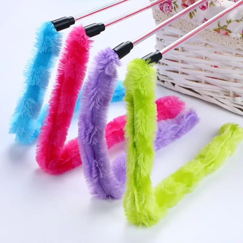 Guangdong Cat Stick Plush Toy Funny Interactive Feather Toy