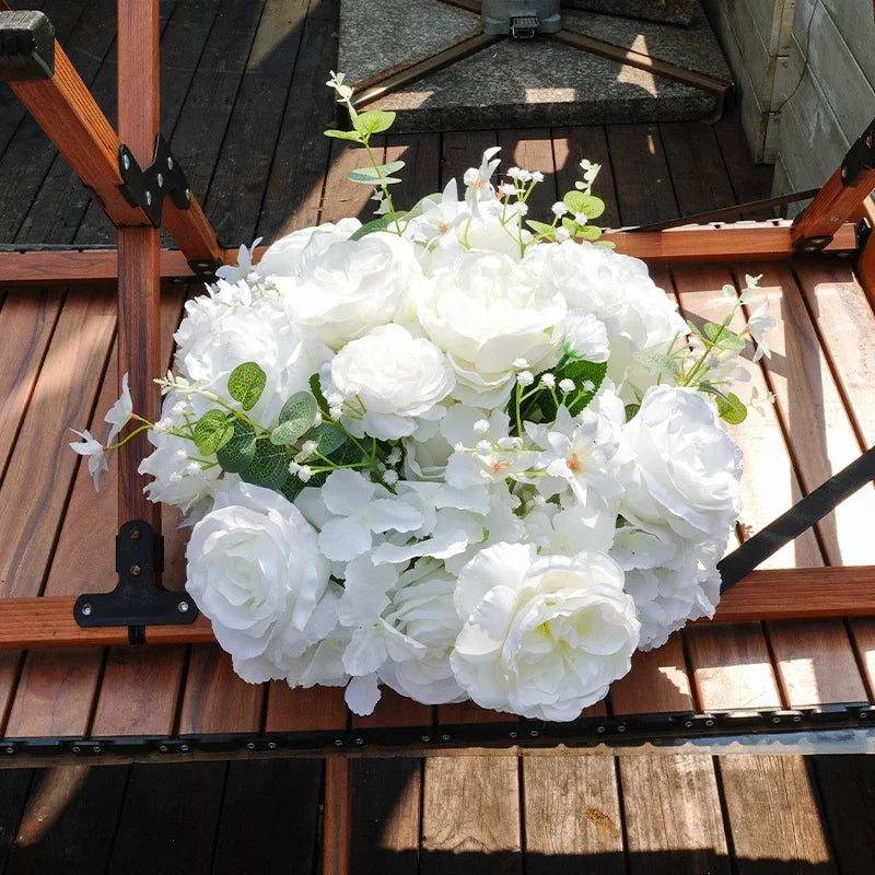 CN Guangdong Artificial Flower Ball Wedding Centerpiece
