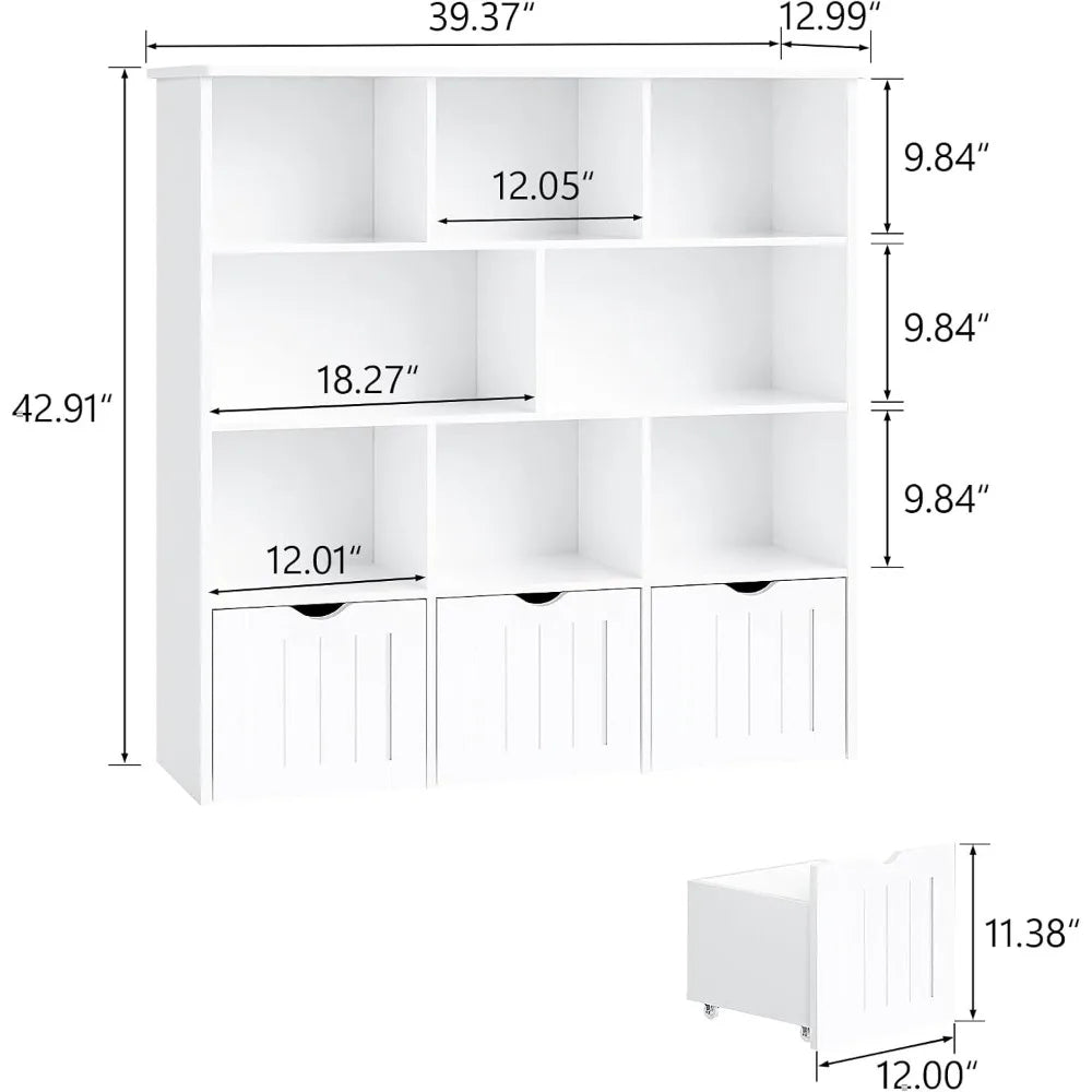 GUANGBAI Toy Storage Organizer With Movable Drawers