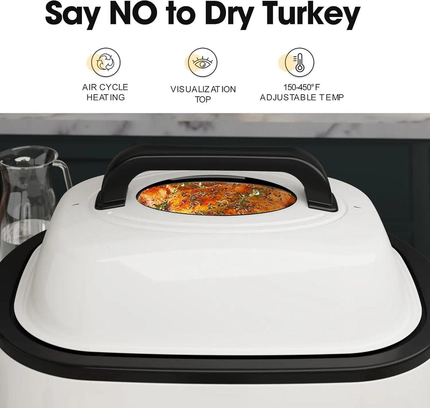 Iosn Roaster Oven 1450W Electric With Self Basting Lid