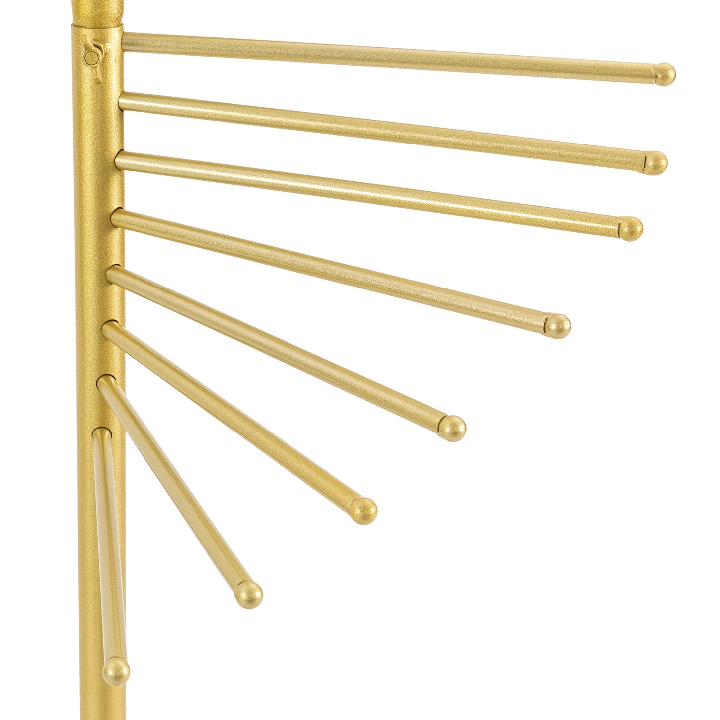Freestanding Scarf Organizer With Metal Spiral Holder