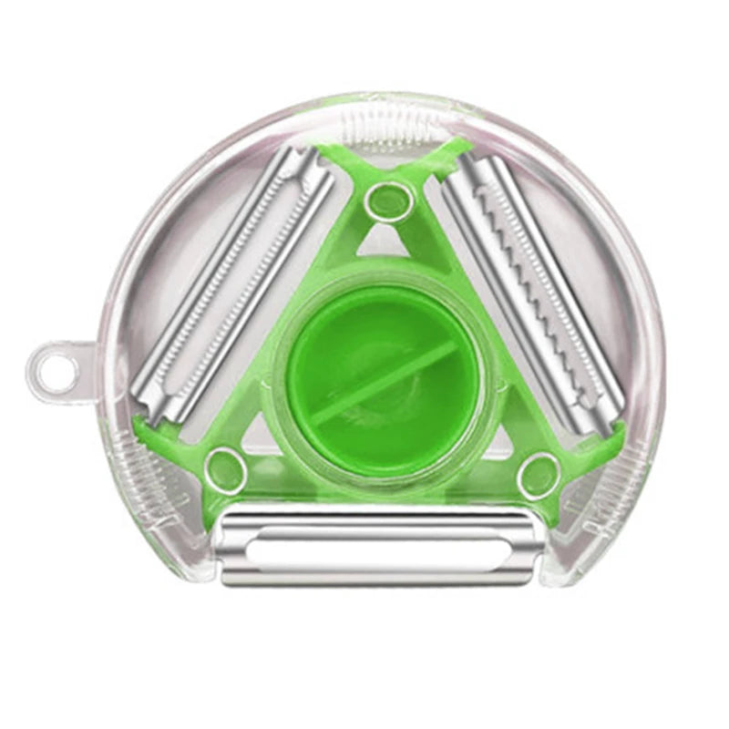 YOCITY 3 In 1 Magic Trio Peeler Set Slicer Shredder Julienne