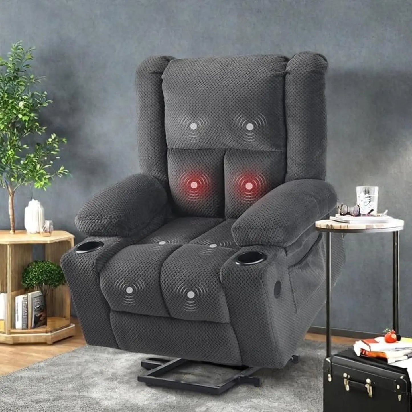 OEING Power Recliner Chair With Adjustable Backrest