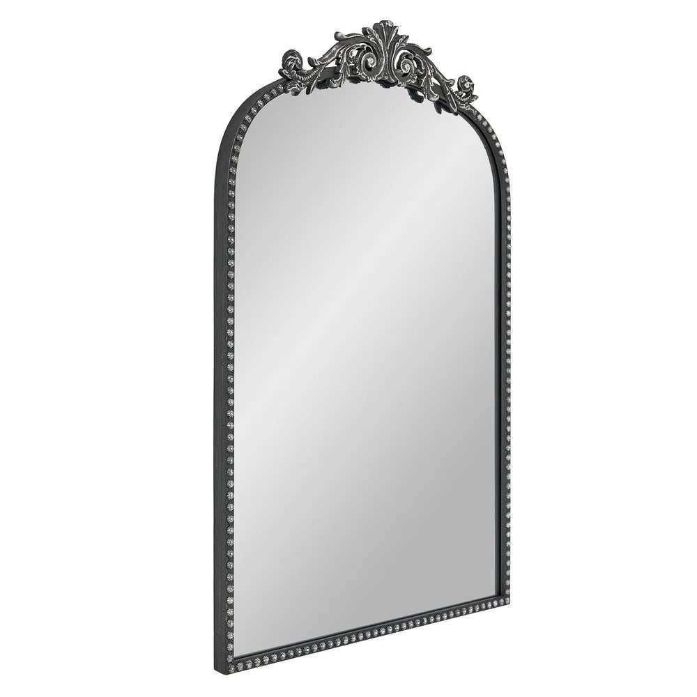 DUTRIEUX Elegant Filigree Arch Metal Wall Mirror Decor