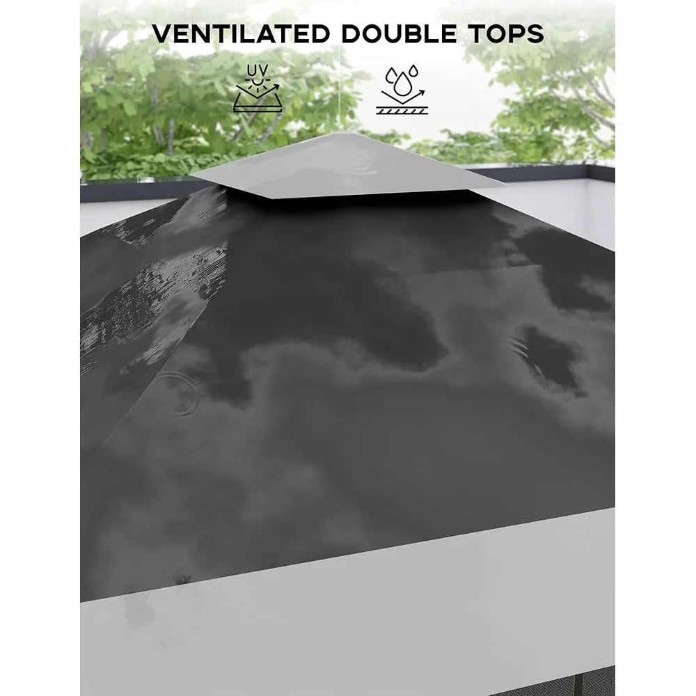 Fujian Pop Up Gazebo Canopy Tent With Mosquito Netting