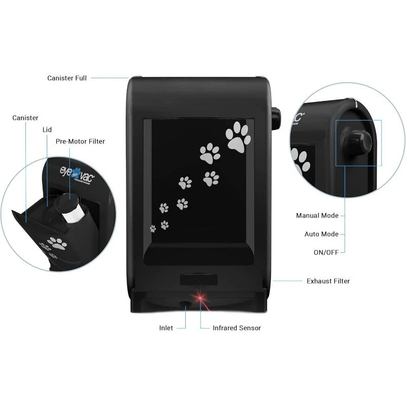 Pet Touchless Vacuum Dustpan Auto Sweep For Pet Hair Kitchen