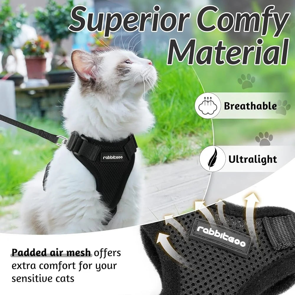 Fujian Escape Proof Cat Harness and Leash Adjustable Vest