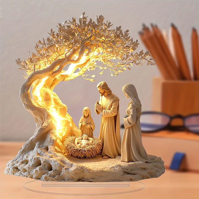 Hign Concerned Chemical Easter Nativity Figurine Decor