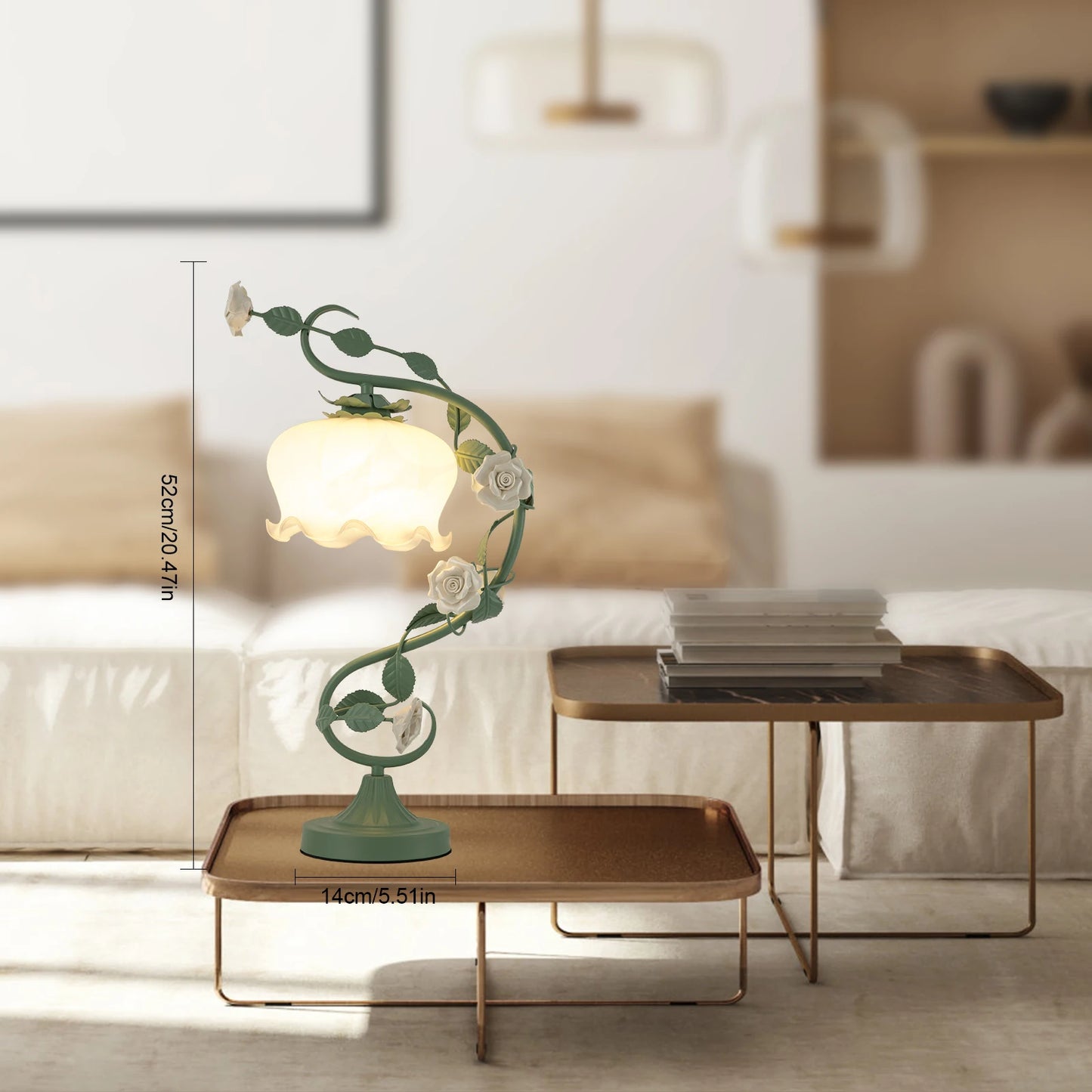 LOYALHEARTD Modern Bedside Lamp Flower Petal Reading Lamp