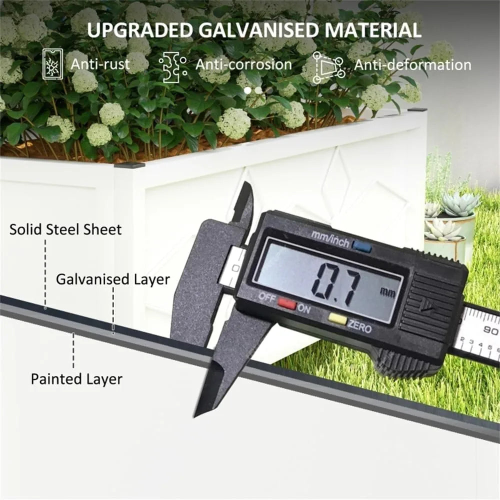 Hign-concerned Raised Garden Bed Planter With Trellis