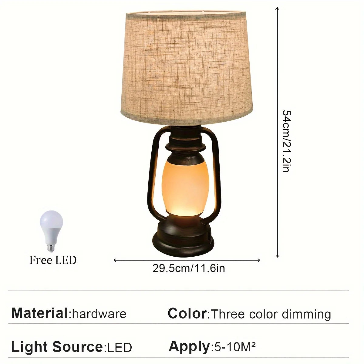 AUKYGGUS Living Room Table Lamp With 2 USB Ports And Sockets