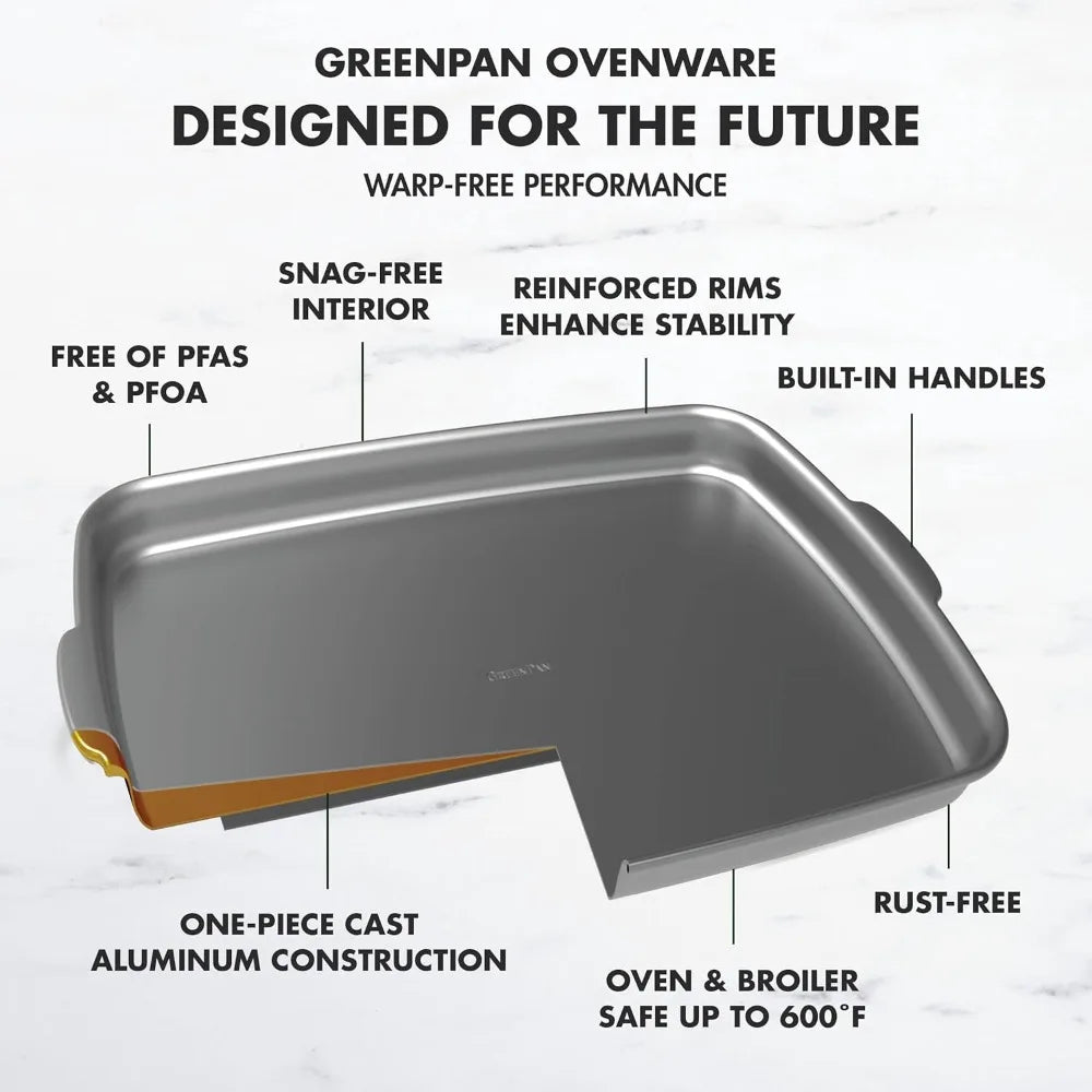 GreenPan Premiere Ovenware Healthy Ceramic Nonstick Bakeware